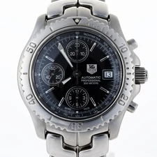 TAG Heuer Link Automatic CT2111 Black Dial Chronograph 42mm Men's Watch