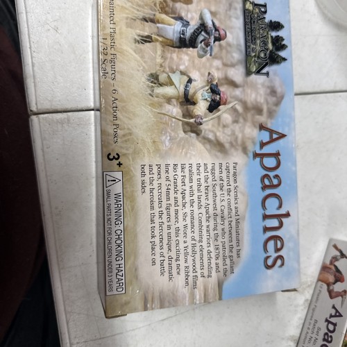 1/32 Plain Wars Apaches #1 Paragon PS002 Figuren 12 Soldaten braun hellbraun - Bild 2 von 2