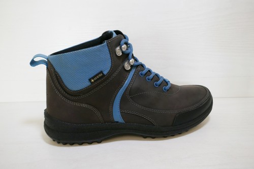 HOTTER ALPINE GTX DK.GRAU+BLAU NUBUKLEDER WASSERDICHT WANDERSTIEFEL UK 6,5 STD - Bild 6 von 15