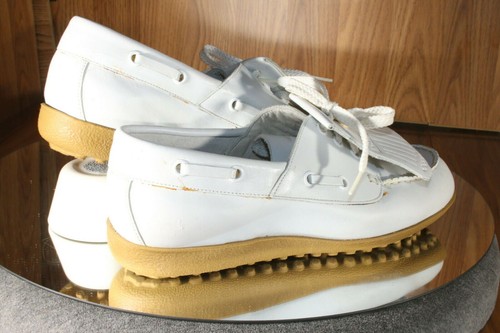 Lazy Bones Damen 7,5 Golfschuhe ohne Spikes Rasen Du-Flex Tru-Stance GUC - Bild 9 von 12