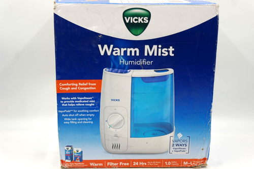 Vicks VWM845 Warm Mist Humidifier for Soothing Comfort and Relief. NEW - Picture 2 of 4