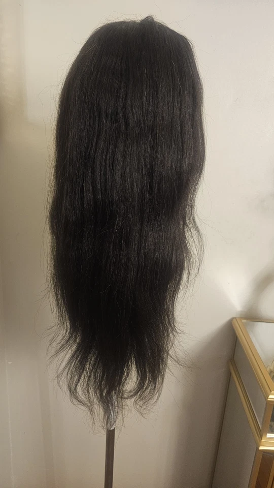 High Quality regular Top 26 to 28" straight 100% Virgin Human Hair Lace Wig  - Image 3 of 4