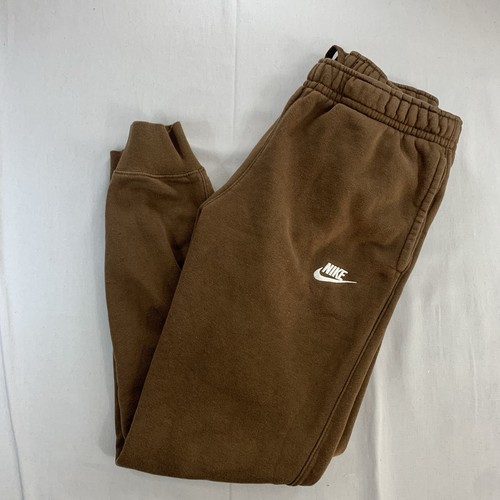 Nike Jogginghose Herren klein braun Jogger Fleece Sporthose Logo