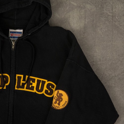 Vintage Pleepleus Full Zip Hoodie L Men's Black - Picture 6 of 6