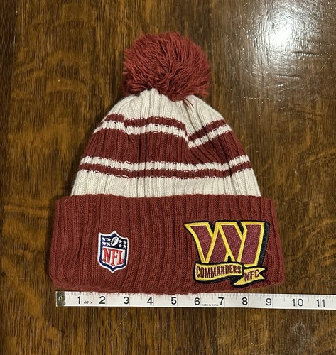 NFL Washington Commanders New Era Knit Beanie - Burgundy Hat New NWOT Football - Picture 3 of 4