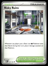 Risky Ruins 127/132 Pokemon ME01: Mega Evolution Non Holo