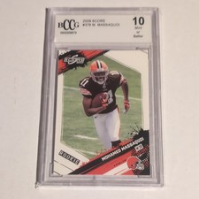 SCORE 2009 Score Mohamed Massaquoi Rookie Card #376 Browns BCCG 10. rookie card picture