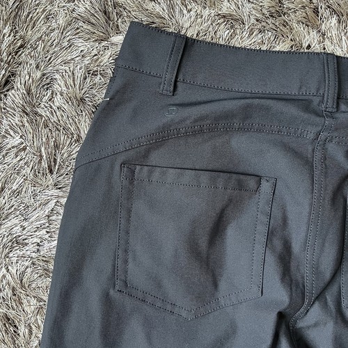 Lululemon City Sleek 5 Pocket Wide Leg Hose Cropped Gr. 29 Schwarz Freizeit - Bild 14 von 16