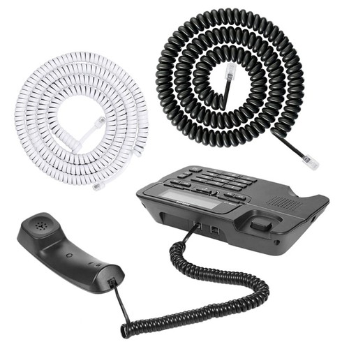 RJ9 RJ11 4P4C Phone Cable Fixed Landline Cord For Customer Service Centers - Zdjęcie 2 z 12