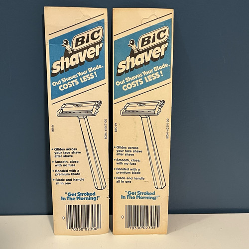 Stylo fin bleu vintage Bic comptable lot de (2) jamais ouvert non poinçonné neuf ancien stock - Photo 3/12
