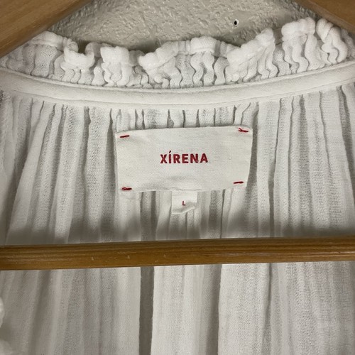 Xirena Mujer L Blanco Jules Chelsea Gasa Cuello en V  - Imagen 2 de 5