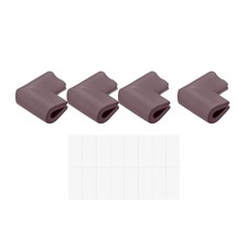 Corner Guards Edge Protectors, 8Pack U Shape, 2.16"x1.38"x0.315", Brown