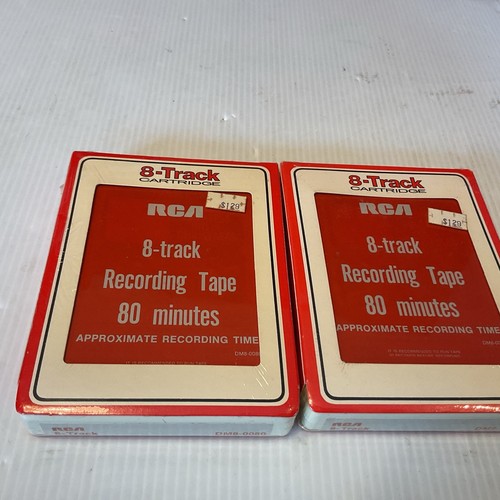 2 versiegelte Cinch 80 Minuten 8 Spur Aufnahme aufgenommen Vintage Medien - Bild 2 von 4