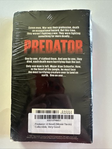 PREDATOR Novelization By Paul Monette Jove Edition 1987 - Taschenbuch - Bild 4 von 4