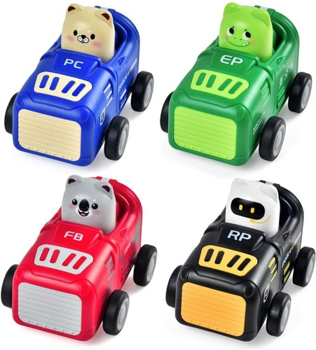 Car Toys for Boy Girl Gifts, Press and Go Toy Cars for 3+ Years Gifts 4 Pack - Picture 3 of 6