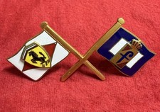 Ferrari Pininfarina Emblem Badge Rear Trunk 250 275 330 1959-1964 Flag Ferrari Pininfarina Emblem Badge Rear Trunk 250 275 330 1959-1964 Flag