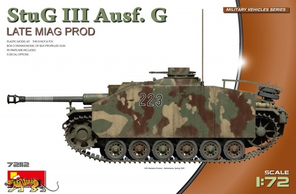 Miniart 72112 SturmgeschüTz Iii Ausf. G - SpäTe Miag Produktion - 1:72-image