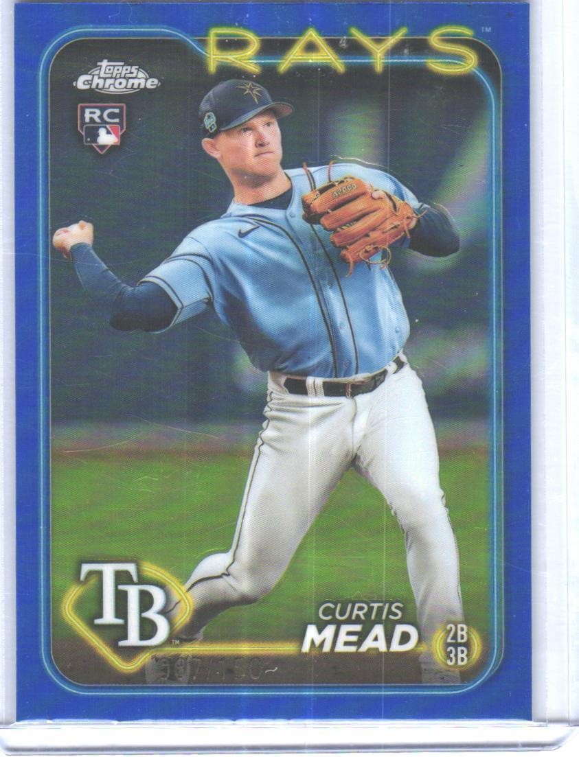 2024 Topps Chrome #209 Curtis Mead Blue Refractors #/150