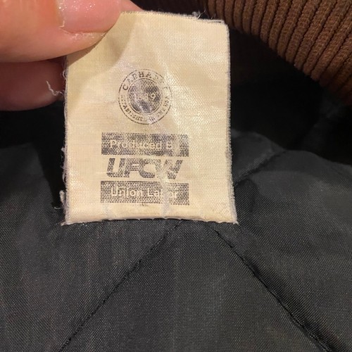 Vintage Carhartt Vest Work Utility Quilted Lined Canvas Barn Chore Brown XL - Picture 5 of 5