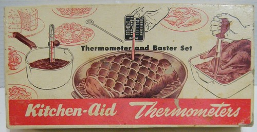Kitchen-Aid Thermometer and Baster Set No. 201 Kitchen Tool 1950's - Picture 3 of 3