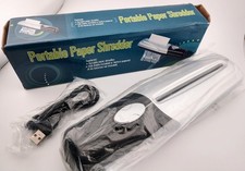 New Hand Held Portable Paper Shredder USB Cable Included or Battery  Reduced