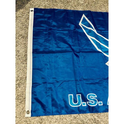 US Air Force Flagge Emblem blau weiß ÖSEN robustes Polyester - Bild 3 von 6