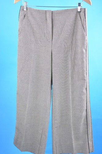 ME + EM Hose Damen Größe 10 Hahnentritt Karo Cropped Weites Bein 