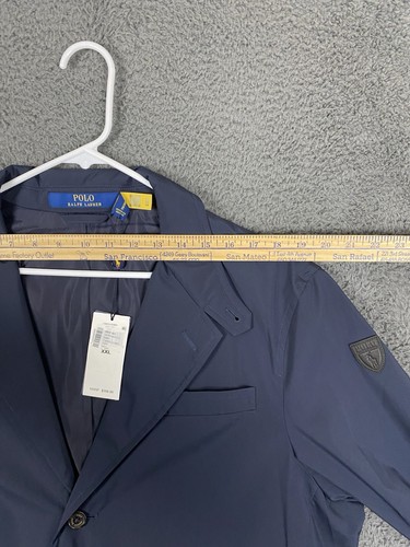 Polo Ralph Lauren Windbreaker Randolph Taffeta Blazer Jacket Sz XXL Blue $398 - Picture 12 of 16