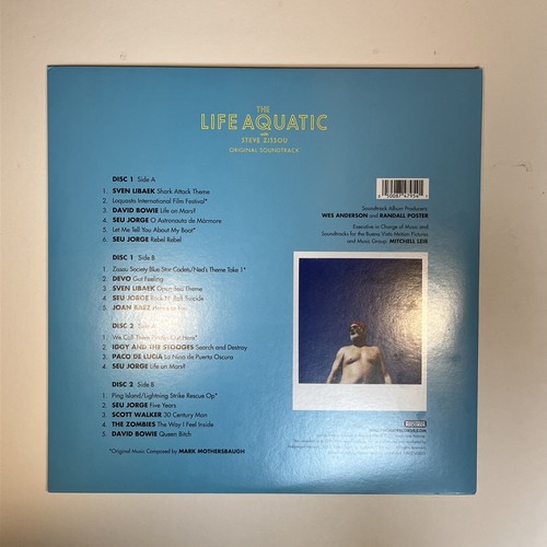 The Life Aquatic With Steve Zissou Soundtrack RSD Wes Anderson 2LP VG++/VG++ - Imagen 2 de 14