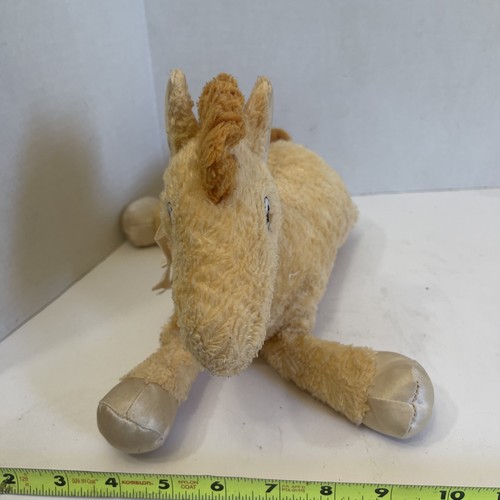 Vintage Dakin Horse Pony Plush Stuffed Animal Satin Ribbon And Hooves Rattle 13” - Picture 4 of 10
