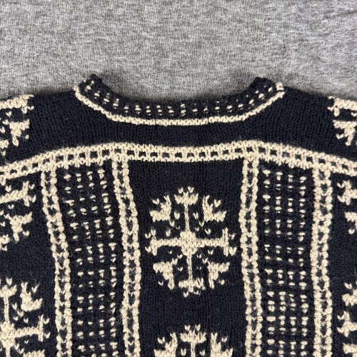 Vintage Banana Republic Pullover Herren XL schwarz Wollmischung Nordic Fair Isle Strick - Bild 5 von 7
