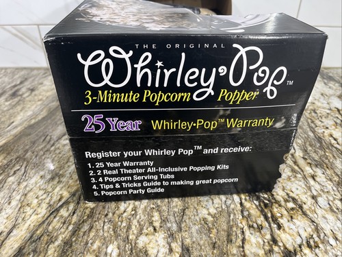Original Whirley-Pop Wabash Valley Farms Popcorn Popper Aluminum 6-Quart New - Picture 24 of 24