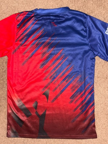 USBC Bowling Jersey T-Shirt Ebonite Storm rot und blau Unisex Small Kurzarm - Bild 7 von 7