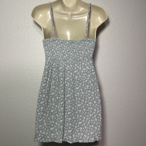 Camellia Womens Babydoll Dress Size S Sage Green Floral Beachy Pockets Y2K - Picture 2 of 6