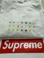 Supreme Box Logo 2009 Damien Hirst Polka Dot Tee White Size Large BOGO Unworn