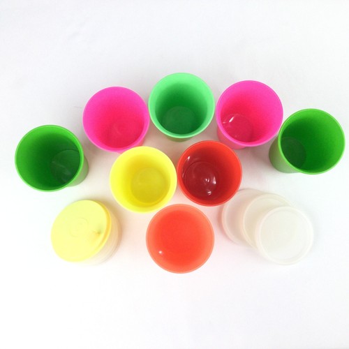 Vasos campana Tupperware vintage 7 oz tazas para sorber #109 tapas #297 / 1552 LOTE x 14 - Imagen 3 de 11