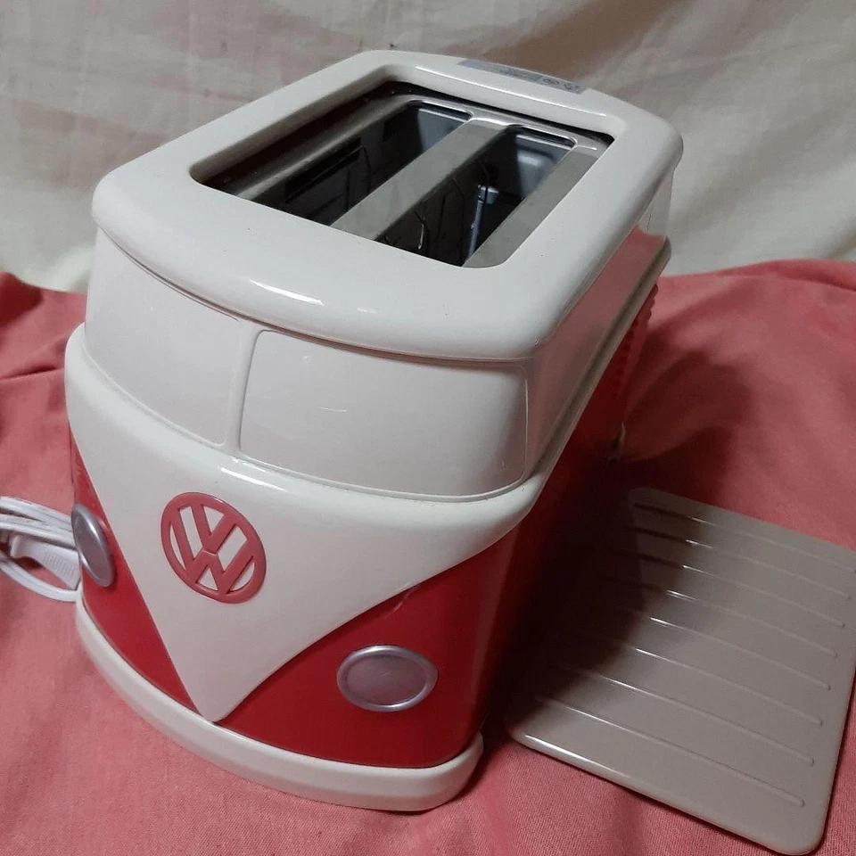 Volkswagen Offizieller Original Mini Bus Toaster Rotes Logo VW Grillspuren aus Japan - Bild 4 von 4