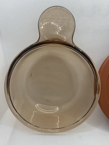 Visions Heat'n' Eat Corning Amber V-150-B With Lid V-150-PC - Picture 2 of 9