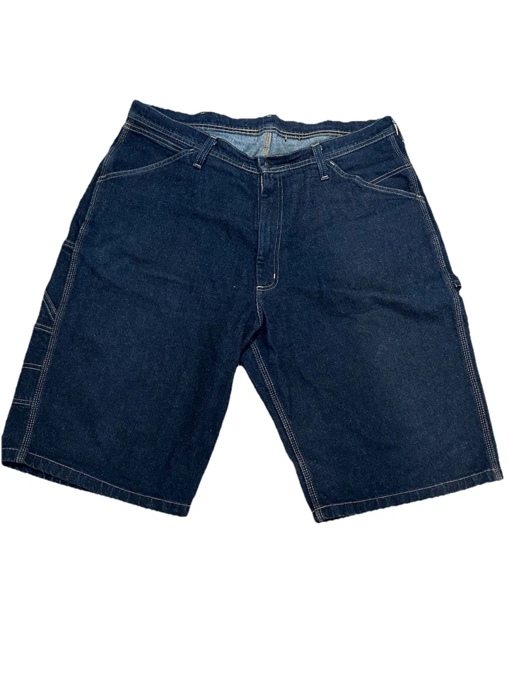 VINTAGE Y2K POLO JEANS COMPANY ADJUSTABLE STRAP BAGGY DENIM CARPENTER SHORTS 36 - Image 2 of 4