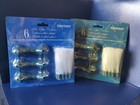 Vintage Christmas 12pc Fiber Optic Miniature Light String Covers NOS 36 Bundles
