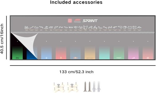 43" Aluminum Display wall mount for Entire LEGO Speed Champions F1 Collection - Imagen 2 de 9