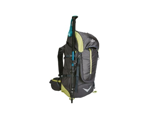 CRIVIT Premium-Trekking-Rucksack, 50+10 L, schwarz/gelb - B-Ware neuwertig - Bild 6 von 6