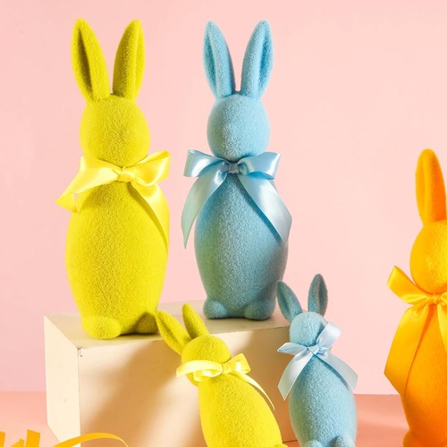 Easter Bunny Decorations, 2pcs Spring Decorations for Home, 12" and 8" Green ... - Picture 5 of 7