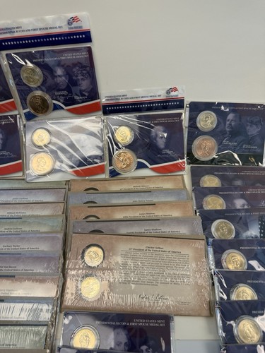 Lot of 38 $1 Presidential Coin Letters & Presidential $1 First Spouse Medal - Picture 4 of 8