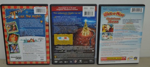 3 Christmas DVDs Kids Polar Express - Christmas Mess - Night Before Christmas - Foto 5 di 8