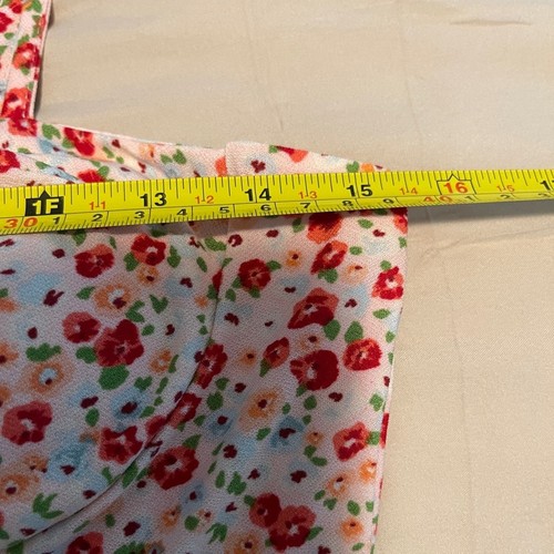 Lily Rose Womens Dress Size Small Light Pink Floral Spaghetti Strap Flowy Mini - Picture 6 of 10
