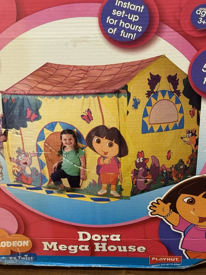 Dora The Explorer Mega House By Playhut - Fits 6 Kids GUC - Image 3 of 4