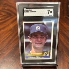 1984 Donruss Don Mattingly Rc #248 SGC 7 Yankees