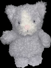 Jellycat Little Kitten Cat Gray Stuffed Bean Bag Plush Toy 8" AO