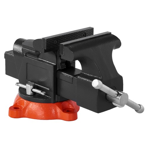 5" Bench Vise Multipurpose Heavy Duty Ductile Iron Swivel Locking Base - Picture 12 of 12